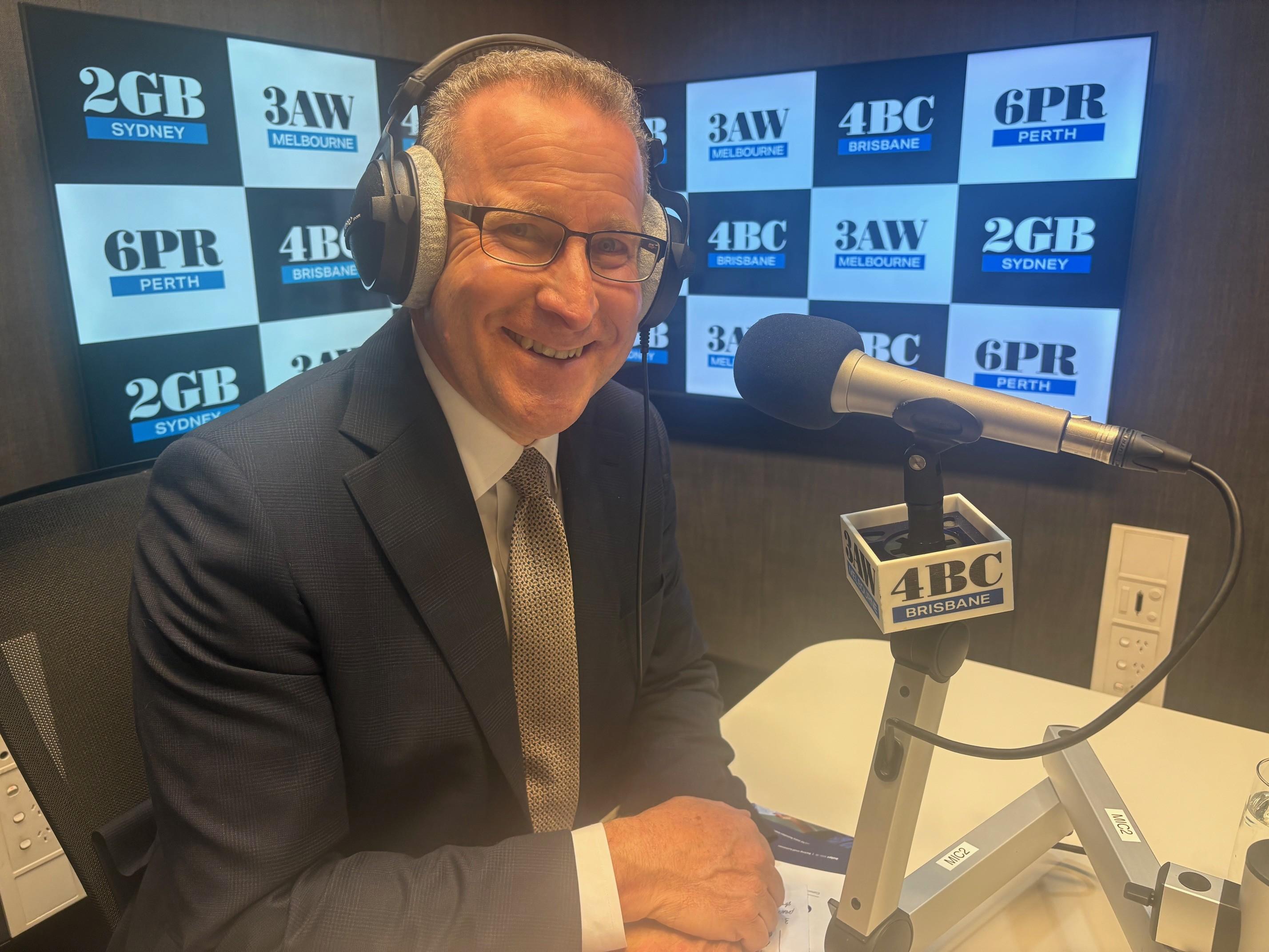 Andrew McKellar interview on 2GB with Ben Fordham about CGT changes